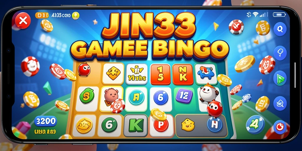 Tampilan menarik dari gameplay Bingo di JIN33.