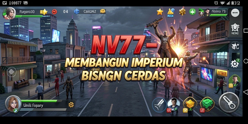 Tampilan gameplay NV77 yang menarik dan interaktif di dunia Tycoon.